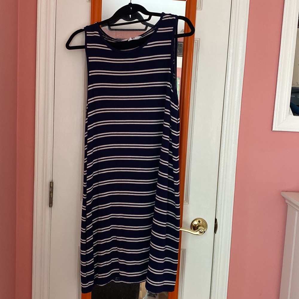 Bb Dakota Blue Striped Dress